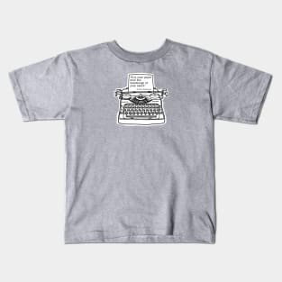 Wordsworth Fill Your Paper, White Kids T-Shirt